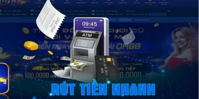CF68 có giao diện rút tiền đơn giản, dễ thao tác cho cả người mới