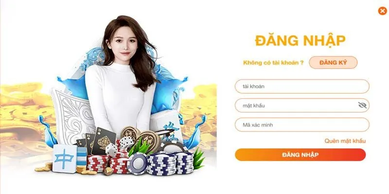 Giao diện đăng nhập thân thiện giúp người chơi dễ dàng thao tác